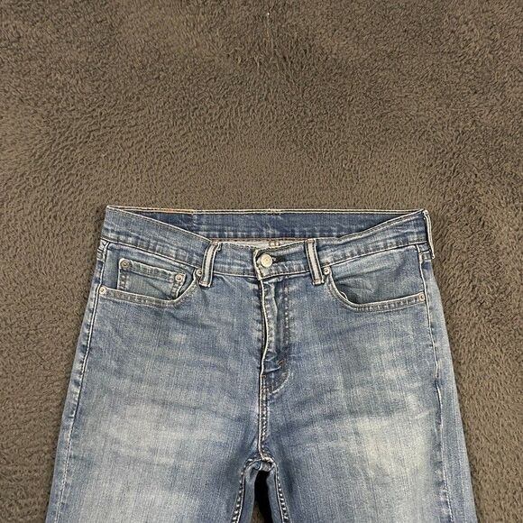 Levis Jeans Mens 32x34 (Fits 31x32) Blue 511 Slim Fit Light Wash Denim Stretch - Picture 2 of 16